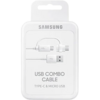 Кабель Combo Type-C & MicroUSB - Type-A White Samsung (EP-DG930DWEGRU)