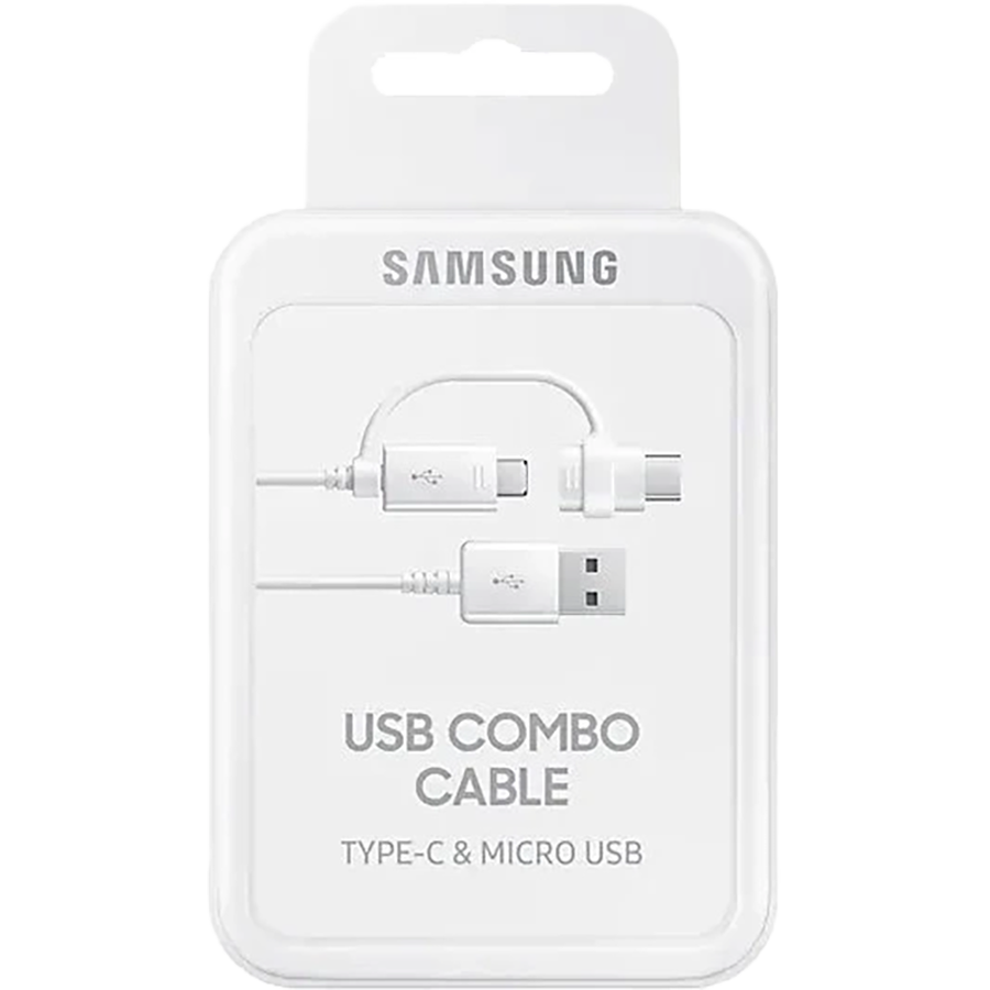 Кабель Combo Type-C & MicroUSB - Type-A White Samsung (EP-DG930DWEGRU)