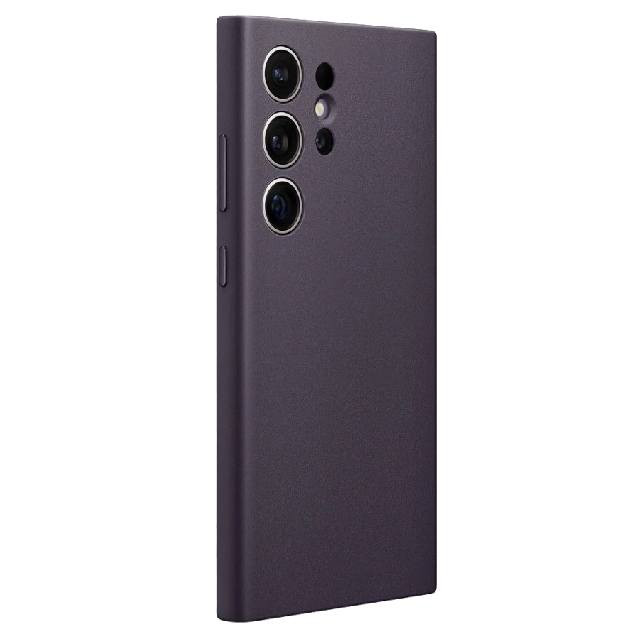 Чохол для Samsung S24 Ultra Vegan Leather Case Dark Violet (GP-FPS928HCAVW)
