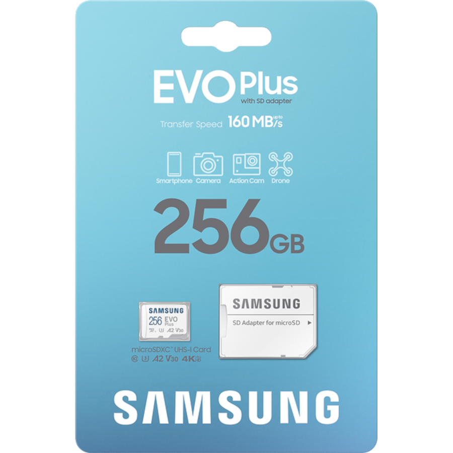 Карта пам’яті Samsung EVO Plus 256GB microSDXC (MB-MC256SA)