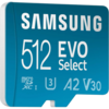 Карта пам’яті Samsung EVO Select 512GB microSDXC (MB-ME512KA)