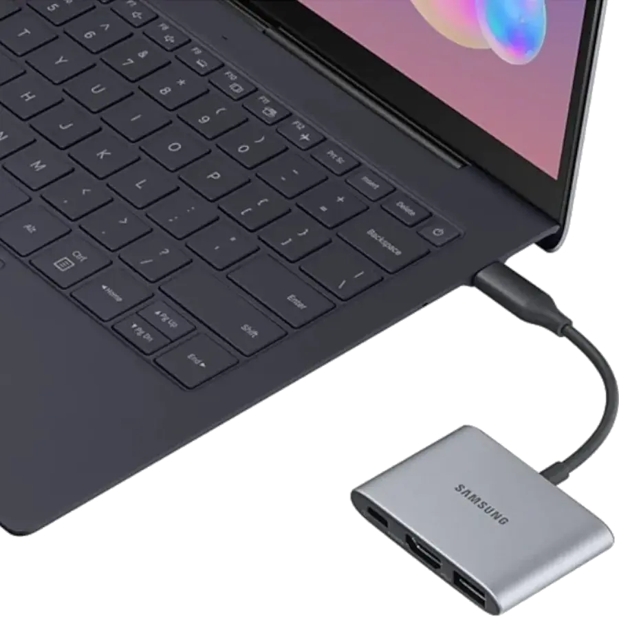 Адаптер USB-A, HDMI, TYPE-C Silver Samsung (EE-P3200BJEGWW)
