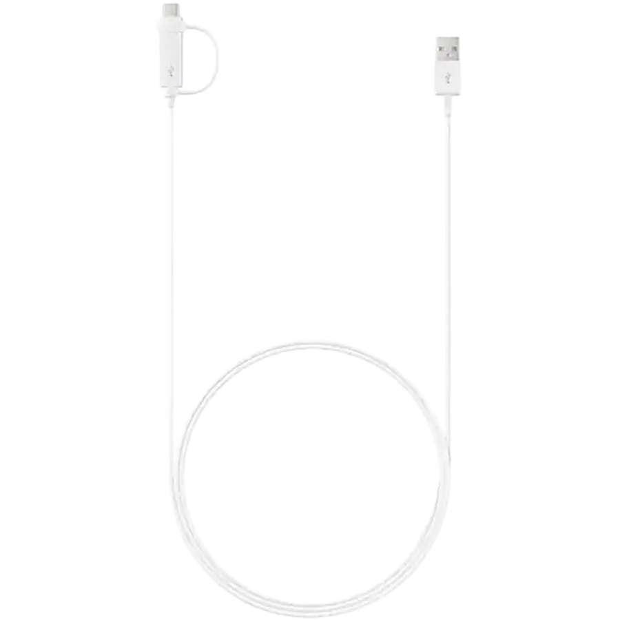 Кабель Combo Type-C & MicroUSB - Type-A White Samsung (EP-DG930DWEGRU)