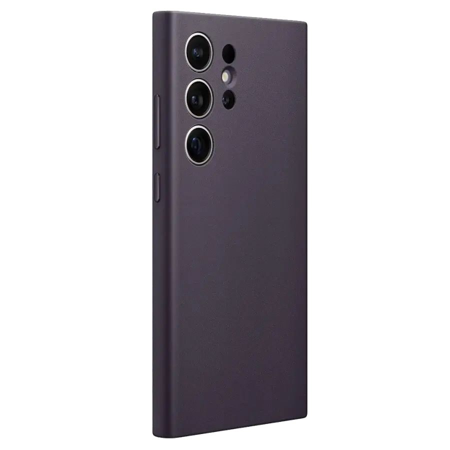 Чохол для Samsung S24 Ultra Vegan Leather Case Dark Violet (GP-FPS928HCAVW)