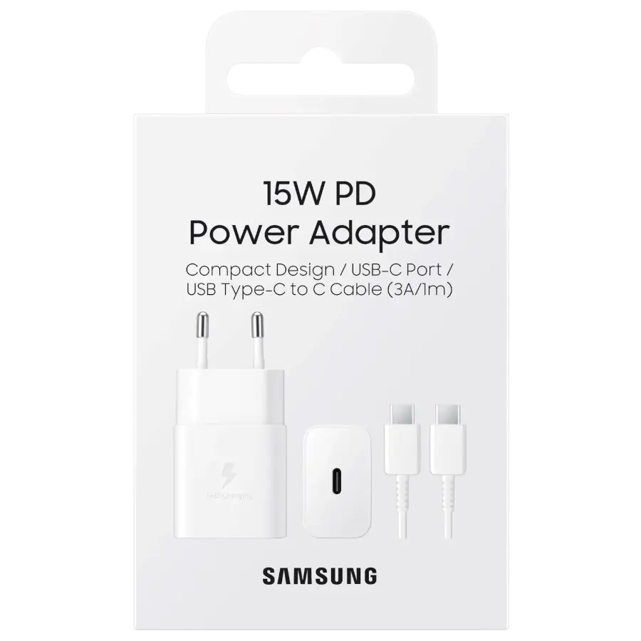 Адаптер живлення 15W Samsung (EP-T1510XWEGRU)