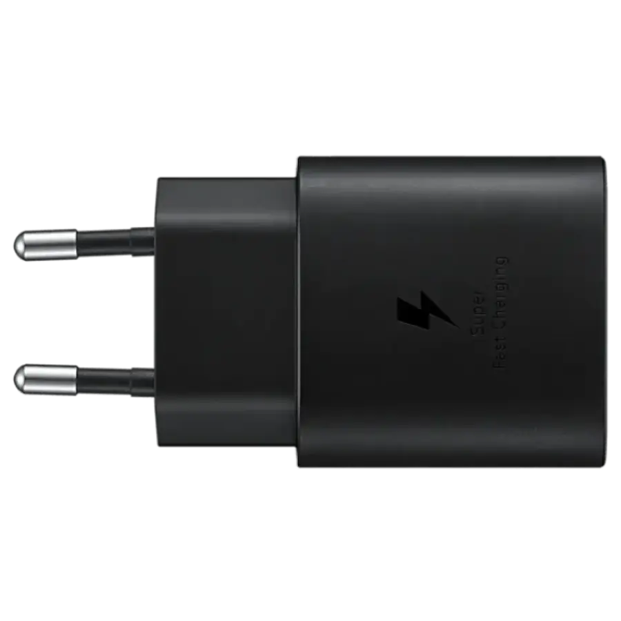 Адаптер живлення 25W Travel Adapter Black (w/o cable) Samsung (EP-TA800NBEGRU)