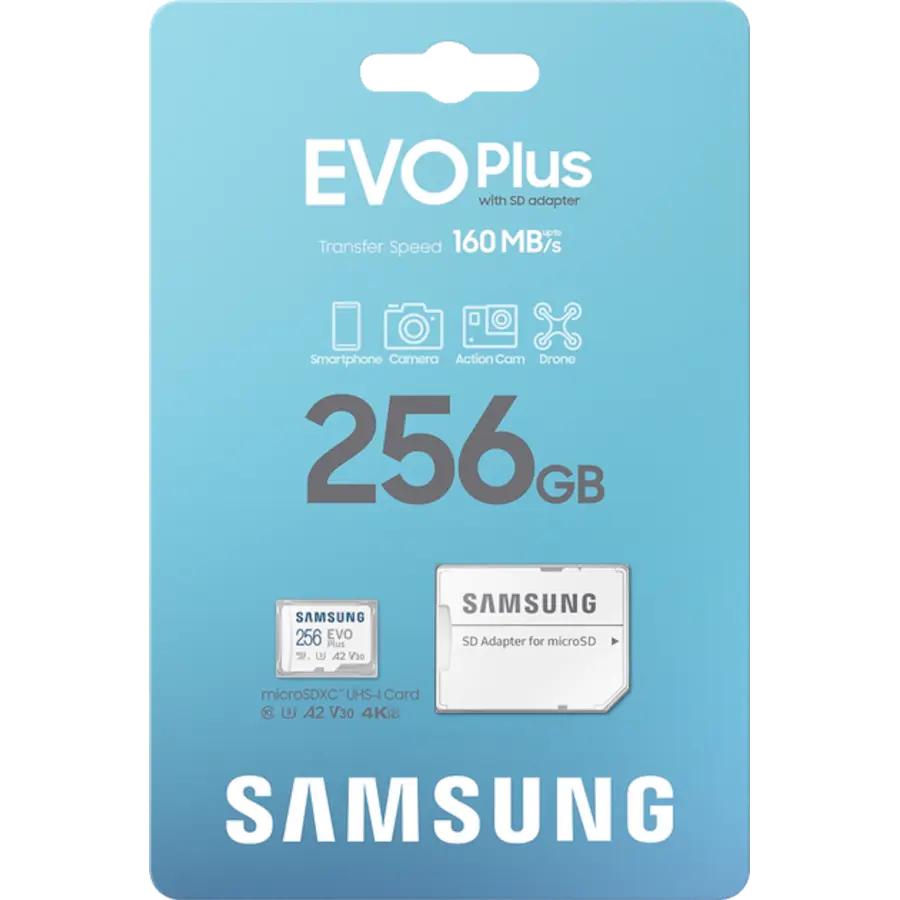 Карта пам’яті Samsung EVO Plus 256GB microSDXC (MB-MC256SA)