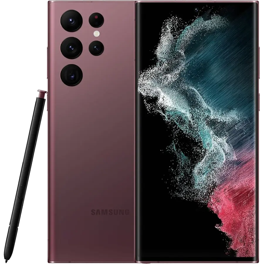 Мобільний телефон Samsung Galaxy S22 Ultra 8/128GB Burgundy (SM-S908BDRDSEK)